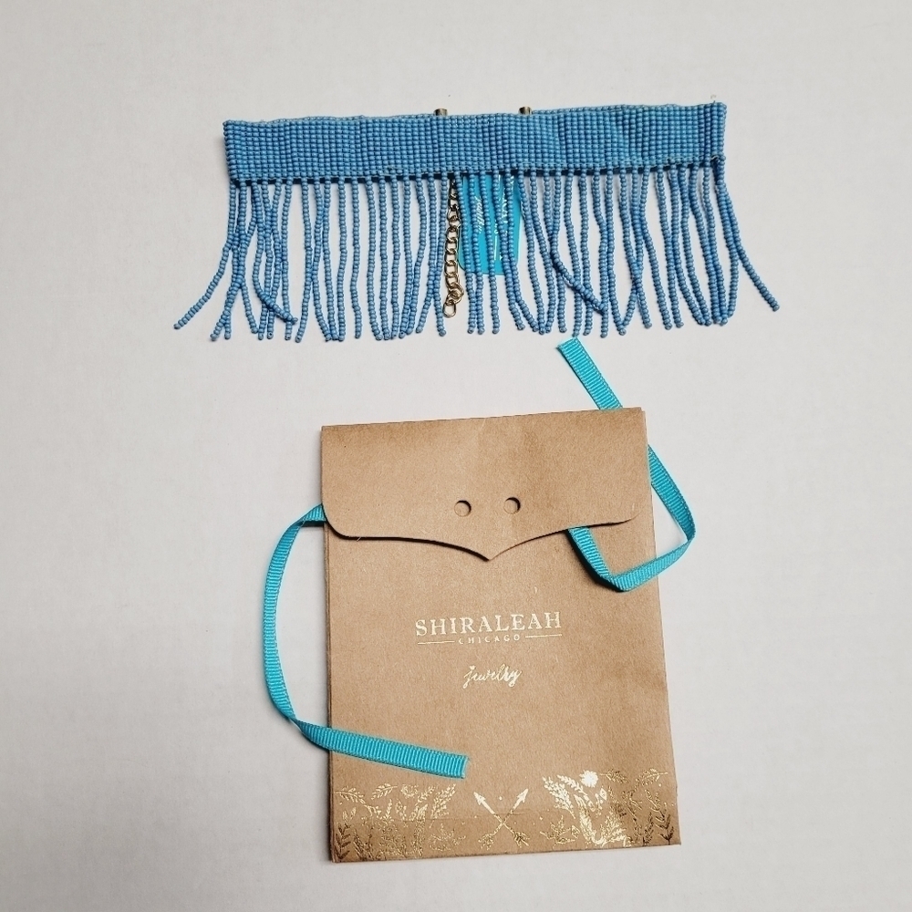 Shiraleah Chicago Women's blue beaded Jass choker‎ - Picture 3 of 7